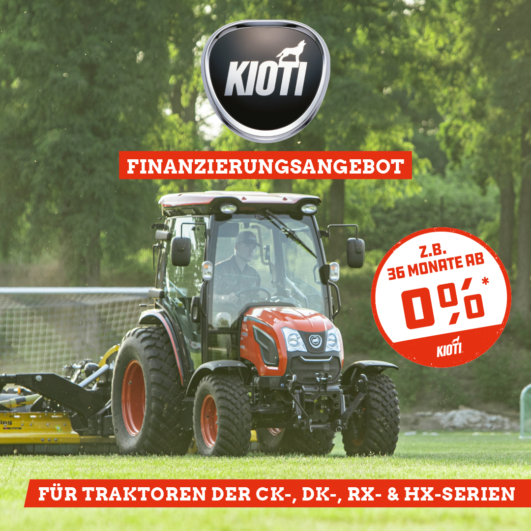 FINANZIERUNGSANGEBOT Kioti 0,0%